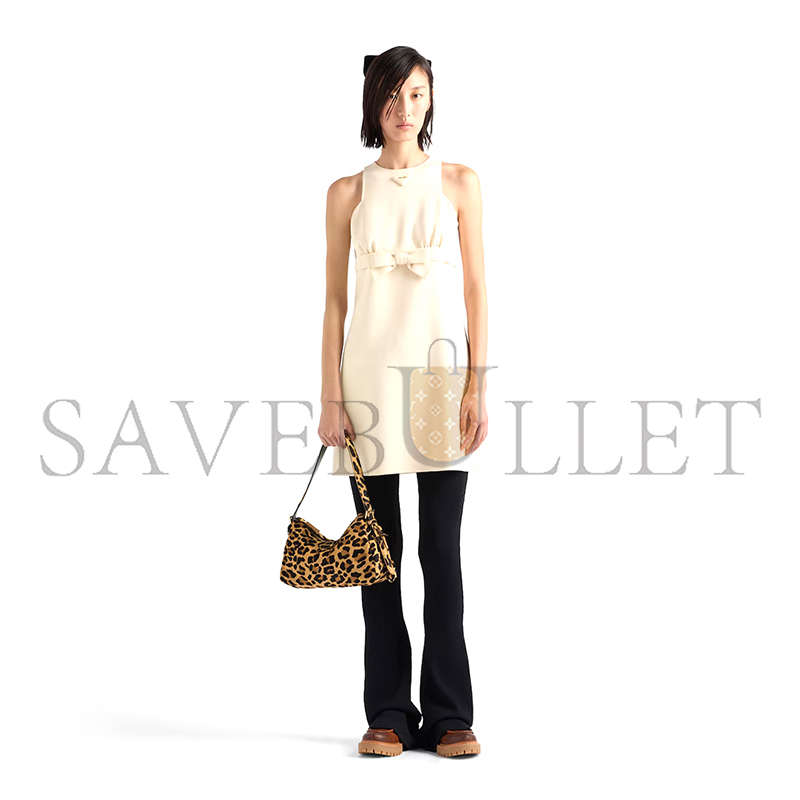PRADA AIMÈE MEDIUM PRINTED LEATHER SHOULDER BAG 1BC229 (31*18*10cm)